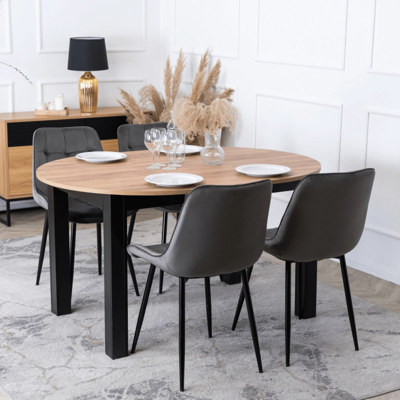 Стул обеденный MEBEL ELITE CHRIS серый велюр