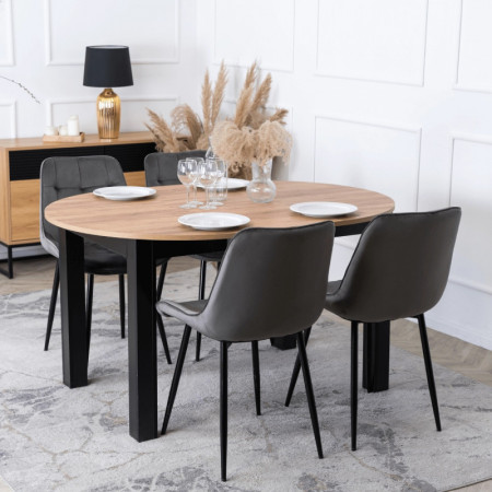 Стул обеденный MEBEL ELITE CHRIS серый велюр