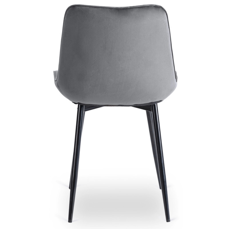 Стул обеденный MEBEL ELITE CHRIS серый велюр