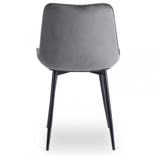 Стул обеденный MEBEL ELITE CHRIS серый велюр