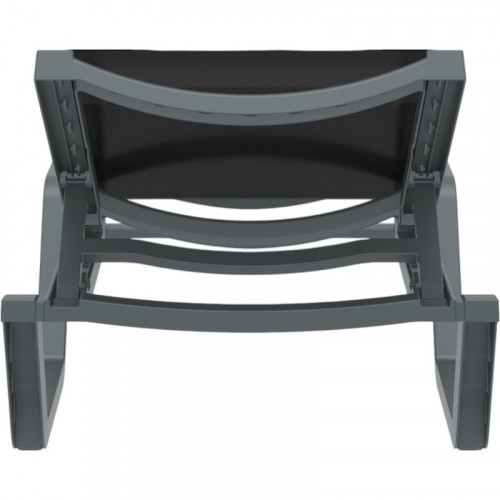 Шезлонг из полипропилена Siesta Rio (чорный/серый)