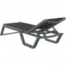 Шезлонг из полипропилена Siesta Rio (чорный/серый)