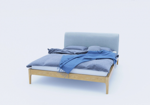 Кровать двуспальная деревянная AWD- Амстердам (ясень)  