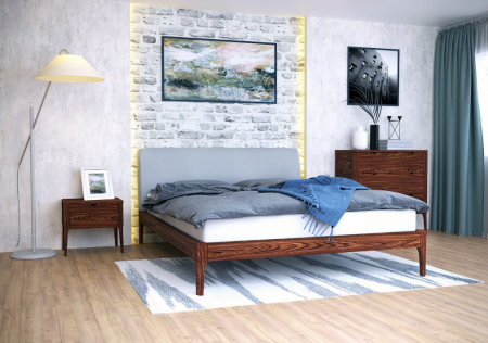 Кровать двуспальная деревянная AWD- Амстердам (ясень)  