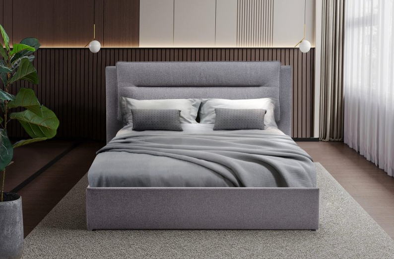 Кровать с подъемным механизмом BIO- Виолла (серый)  