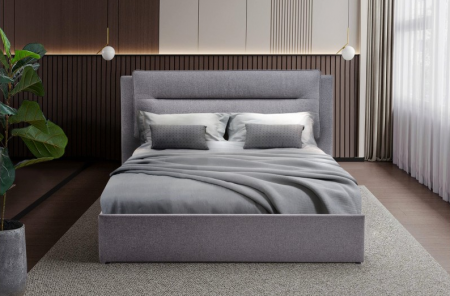 Кровать с подъемным механизмом BIO- Виолла (серый)  