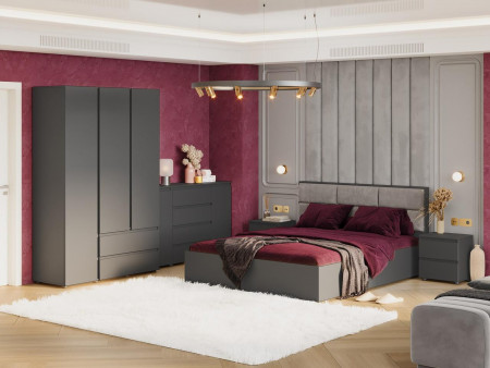 Спальня (модульная) EVR- Лайт-4 графит