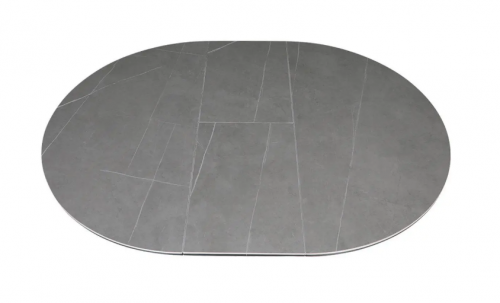 Стол раскладной INI- GENEWA CERAMIC 105(140)*105 серый/черный