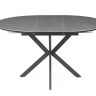 Стол раскладной INI- GENEWA CERAMIC 105(140)*105 серый/черный
