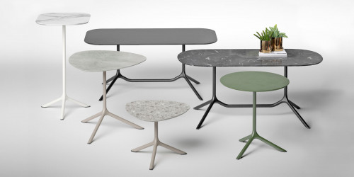 База для стола VLL- SCAB Tripé Fixed H73 (светло-голубой; терракотовый)