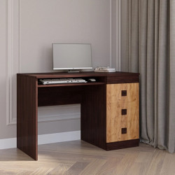 Стол письменный EVR- Соната венге + крафт золотой