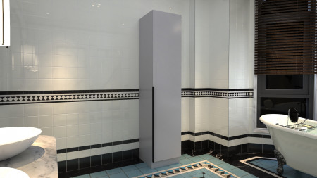 Шкаф-пенал с полками на 1 дверь ViA- Сити С-3