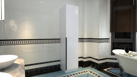 Шкаф-пенал с полками на 1 дверь ViA- Сити С-3