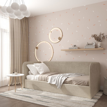 Детская односпальня кровать с ортопедическими ламелями KOD- КР-ДЕТ-М