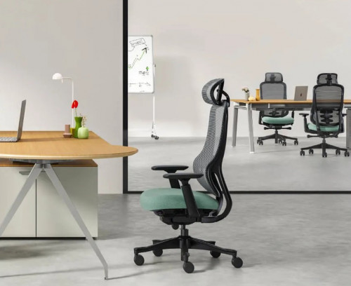 Крісло для оператора LUX- S3-BH BLACK ергономічне