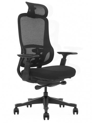 Крісло для оператора LUX- S3-BH BLACK ергономічне