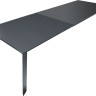 Стол обеденный CON- GLOSS GREY GLASS 160-260 см