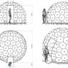 Купол уличный бескаркасный STD-  3.6 м