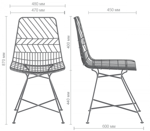 ​Стул металлический MFF- Finch plus