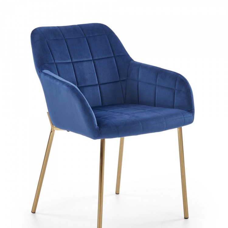 Мягкое кресло для отдыха PL- HALMAR K-306 темно-синий