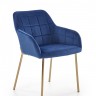 Фото №1 - Мягкое кресло для отдыха PL- HALMAR K-306 темно-синий
