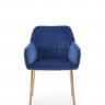 Фото №4 - Мягкое кресло для отдыха PL- HALMAR K-306 темно-синий