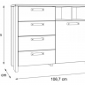 Комод PL- Forte CLIF CLFK221