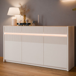 Комод с освещением Forte OAK SQUERE OSQK231B песочный