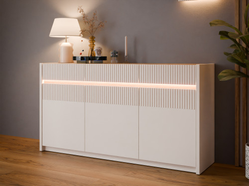 Комод с освещением Forte OAK SQUERE OSQK231B песочный