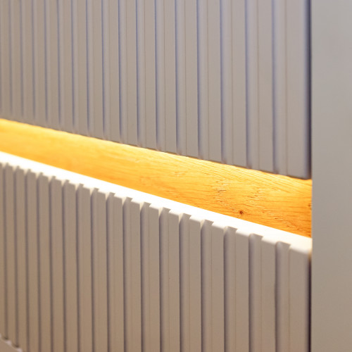 Комод с освещением Forte OAK SQUERE OSQK231B песочный