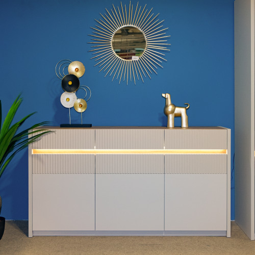 Комод с освещением Forte OAK SQUERE OSQK231B песочный
