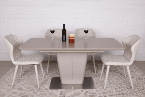 Комплект обеденный NL- ALABAMA керамика мокко + стулья VALENCIA (1+4)