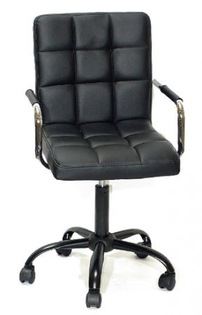 Кресло офисное на роликах OND- Augusto-ARM  BK- Office ЭК