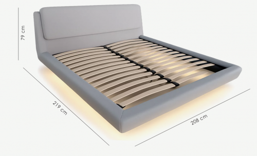 Кровать с подьемным механизмом CRV- Horizon 160*200, 180*200 c подсветкой 