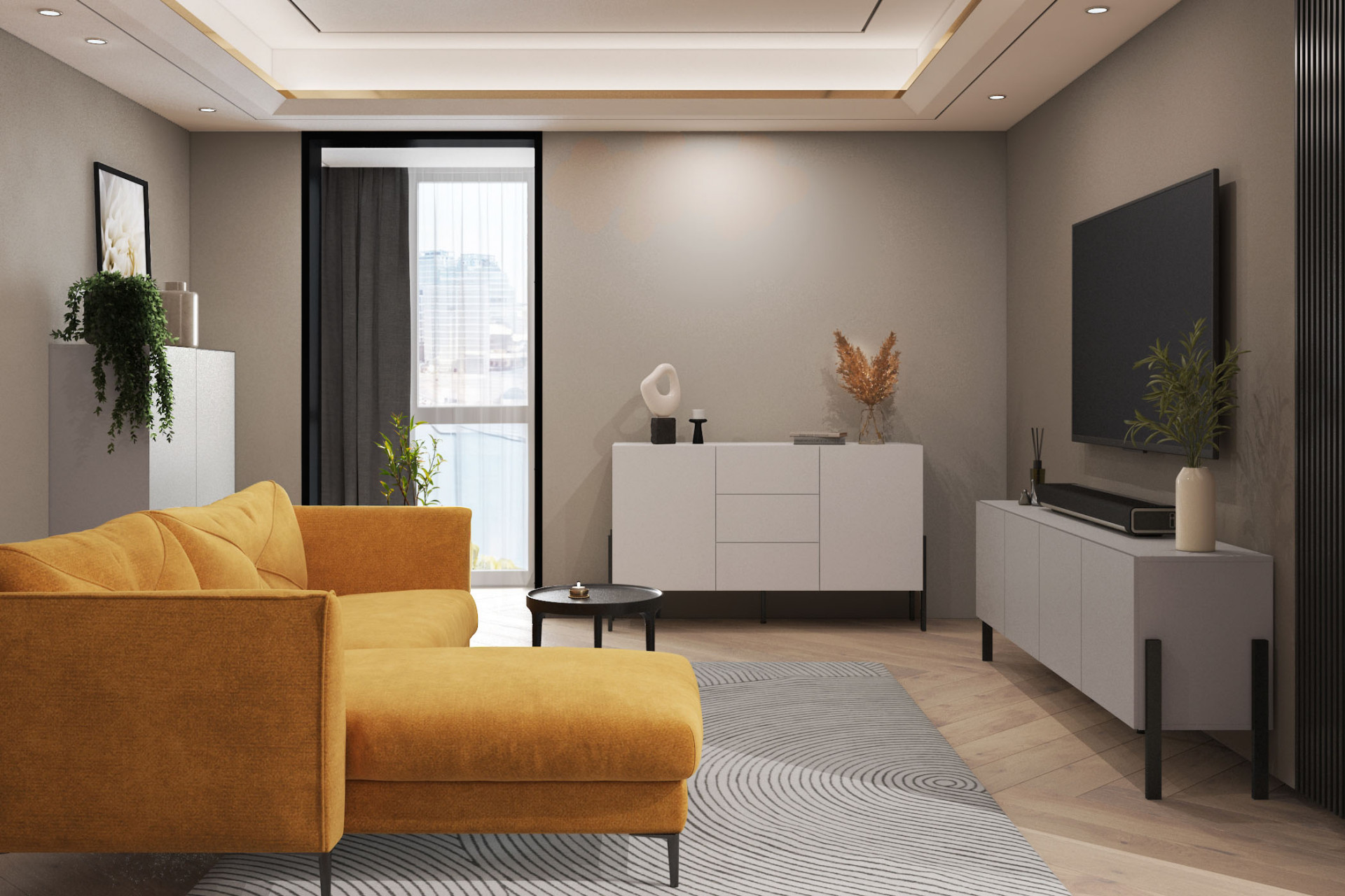 Комод на 2 двери 3 ящика Helvetia JUKON 24KSND43 (кашемир)