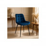 Стул обеденный MEBEL ELITE CHRIS синий велюр