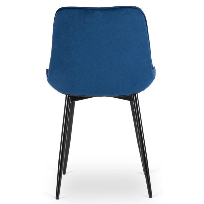 Стул обеденный MEBEL ELITE CHRIS синий велюр