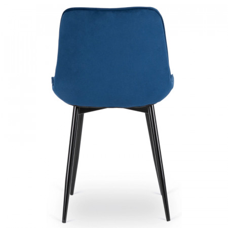 Стул обеденный MEBEL ELITE CHRIS синий велюр