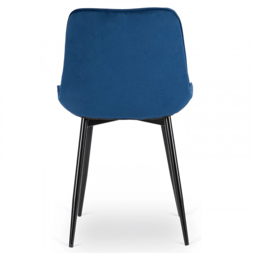 Стул обеденный MEBEL ELITE CHRIS синий велюр