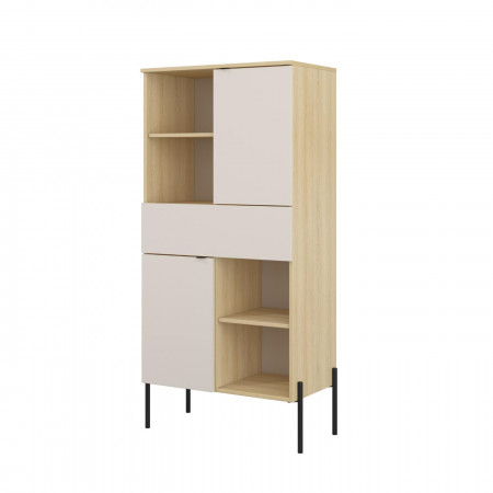 Комод на 2 двери и 1 ящик Helvetia ORE 24LKOG42 (дуб Линдберга/кашемир)