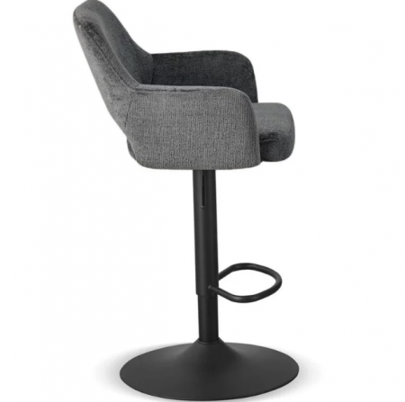 Барный стул поворотный CRV- Rouse с подлокотниками (Charcoal chic)
