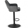 Барный стул поворотный CRV- Rouse с подлокотниками (Charcoal chic)