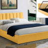 Кровать двуспальная SIGNAL Montreal VELVET 140х200 (серый, карри)