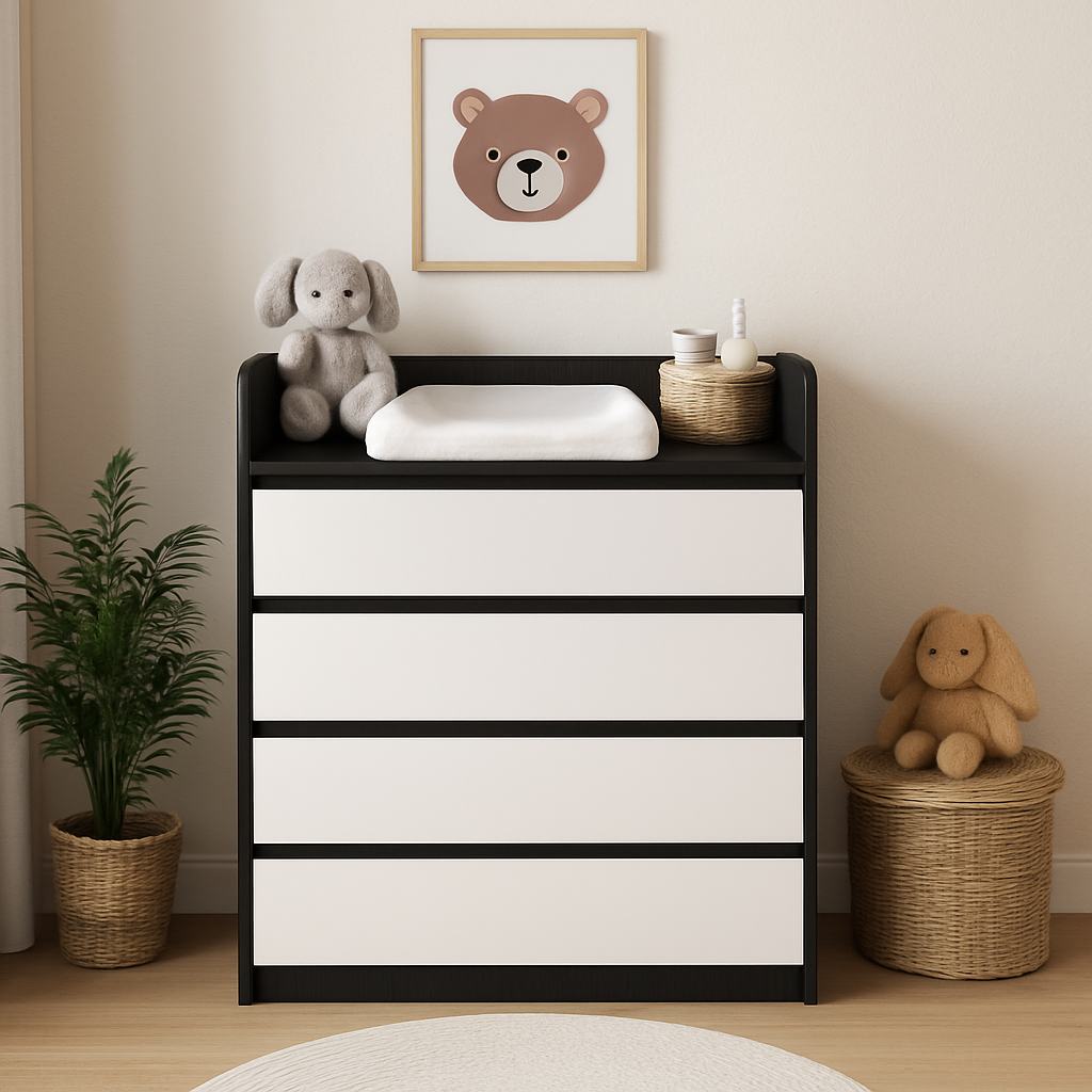 Комод пеленальный EVR- венге + фасад белый