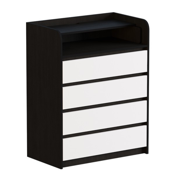 Комод пеленальный EVR- венге + фасад белый