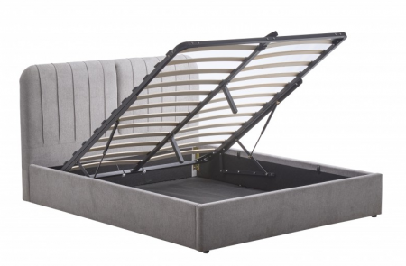 Кровать с подъемным механизмом BIO- Бьянка (светло-серый)  