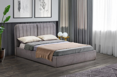 Кровать с подъемным механизмом BIO- Бьянка (светло-серый)  