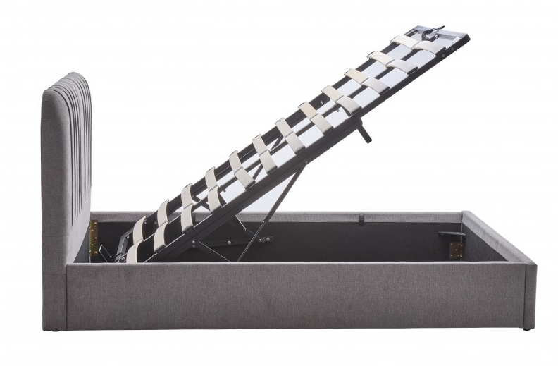 Кровать с подъемным механизмом BIO- Бьянка (светло-серый)  