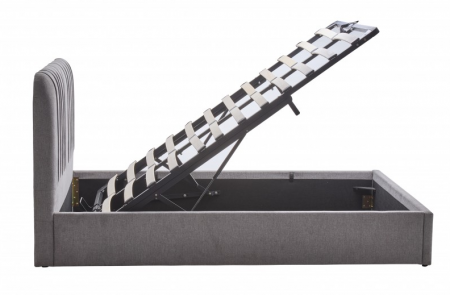 Кровать с подъемным механизмом BIO- Бьянка (светло-серый)  