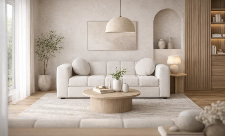 Диван-кровать с эффектом памяти CRV- Blossom Foggy evening 3-местный раскладной,белый